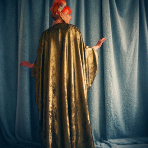 Bronze Gold Metallic Sheen Kaftan