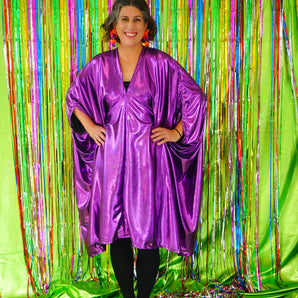 Liquid Purple Studio 54 Midi Kaftan Dress