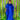 Sparkles Tinsel Hair Maxi Kaftan Party Dress Blue