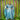 Slinky Satin Metallic Chrome Kaftan - Prom Queen kingfisher  Blue
