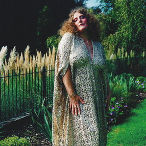The Renaissance Bloom Gold Sequin Kaftan
