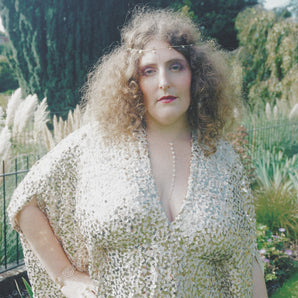 The Renaissance Bloom Gold Sequin Kaftan