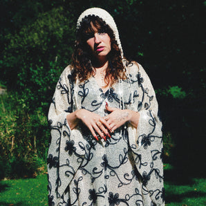 The Enchanted Vine Sequin V-Neck Kaftan