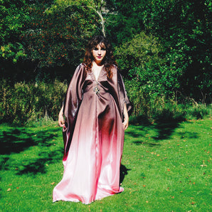 The Fading Rose Liquid Satin Ombré Kaftan