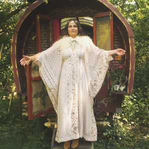 Oracle of the North Lace V-Neck Kaftan Gown