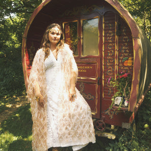 The Golden Diviner Sequin Kimono Robe