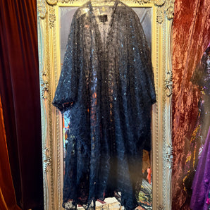 Dark Romance Mesh V-Neck Kaftan