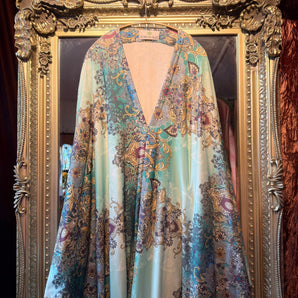 The Azure Palace V-Neck Kaftan