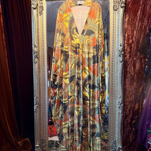 Golden Jungle V-Neck Kaftan