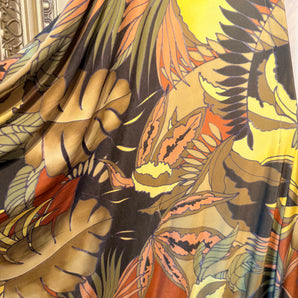 Golden Jungle V-Neck Kaftan