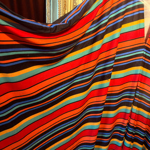 Sunset Stripe V-Neck Kaftan