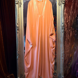 Peach Bellini V-Neck Kaftan