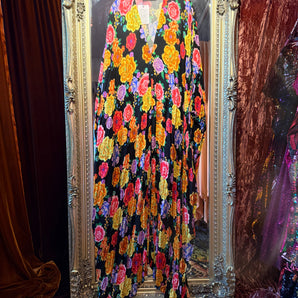 Midnight Garden V-Neck Kaftan