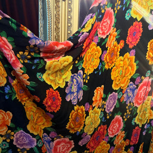 Midnight Garden V-Neck Kaftan