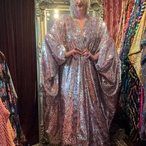 XMAS 25 OFF THE RAILS - passtel zip up robe kaftan combo