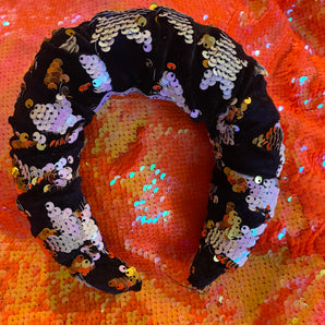 Star Sequin Velvet Chunky Headband