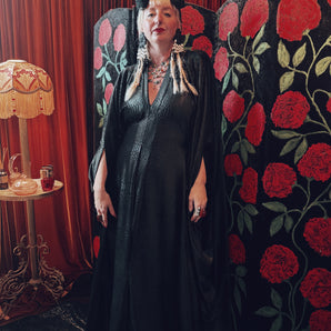 Serpent Moon Opulent Velvet V-Neck Kaftan Gown