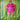 Sparkles Tinsel Hair Mini Kaftan Party Dress Pink