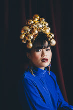 Load image into Gallery viewer, Christmas Baubles Gold Headpiece
