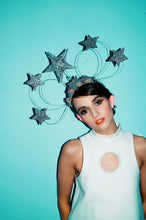 Load image into Gallery viewer, Vintage inspired silver star headdress

