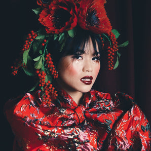 Vintage Autumnal Floral headpiece