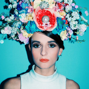 HUGE floral Headdress - Showstopper