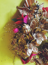 Load image into Gallery viewer, Cherub Angels gold and red Crown
