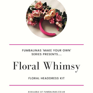 "Floral Whimsy" 'Dusky Pinks' Vintage Floral Headdress and Tutorial