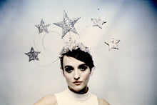 Load image into Gallery viewer, Vintage inspired silver star headdress

