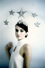 Load image into Gallery viewer, Vintage inspired silver star headdress
