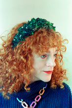 Load image into Gallery viewer, Green Crystal Crown / Headband
