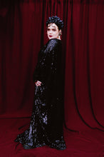 Load image into Gallery viewer, Sheer sequinned Free size Kaftan Maxi Dress UK 6 - 26
