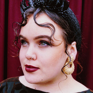 Darkside Gothic Reclaimed vintage Earrings Crown Headband