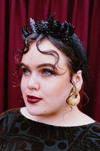 Load image into Gallery viewer, Darkside Gothic Reclaimed vintage Earrings Crown Headband

