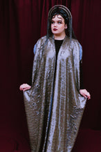 Load image into Gallery viewer, Couture Heavily sequinned Grey shiny/matte Free size Robe UK 6 - 26
