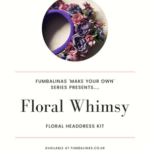 "Floral Whimsy" 'Lilac Wine' Vintage Floral Headdress Kit and Tutorial