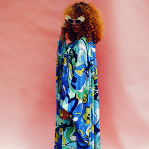 Psychedelic 60s inspired Kaftan Dress Size 8 - 26 UK
