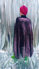 Load image into Gallery viewer, Vintage pink and Silver Crochet Sequin Kaftan Gown - Studio 54

