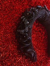 Load image into Gallery viewer, Darkside Gothic Reclaimed vintage Earrings Crown Headband no.2
