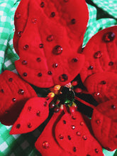 Load image into Gallery viewer, Red Jewelled Poinsettia Hair Clip *Order before 18th for Christmas post*
