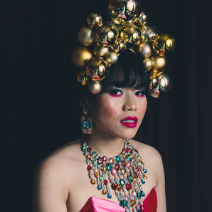 Gold Bauble Headdress Style 2