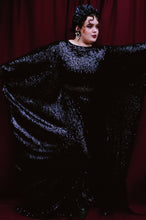 Load image into Gallery viewer, Sheer sequinned Free size Kaftan Maxi Dress UK 6 - 26

