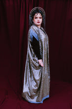 Load image into Gallery viewer, Couture Heavily sequinned Grey shiny/matte Free size Robe UK 6 - 26
