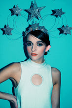 Load image into Gallery viewer, Vintage inspired silver star headdress
