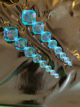 Load image into Gallery viewer, Icicle Blue Long Dangle and Drop earrings
