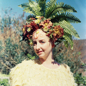 Brown and Green Wild Woodland Headdress