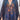blue/Iridescent Sequin Kaftan Gown
