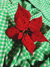 Load image into Gallery viewer, Red Jewelled Poinsettia Hair Clip *Order before 18th for Christmas post*
