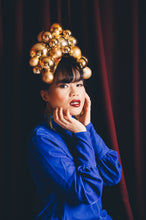 Load image into Gallery viewer, Christmas Baubles Gold Headpiece
