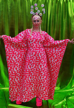 Load image into Gallery viewer, Flower Power Pink kaftan Dress
